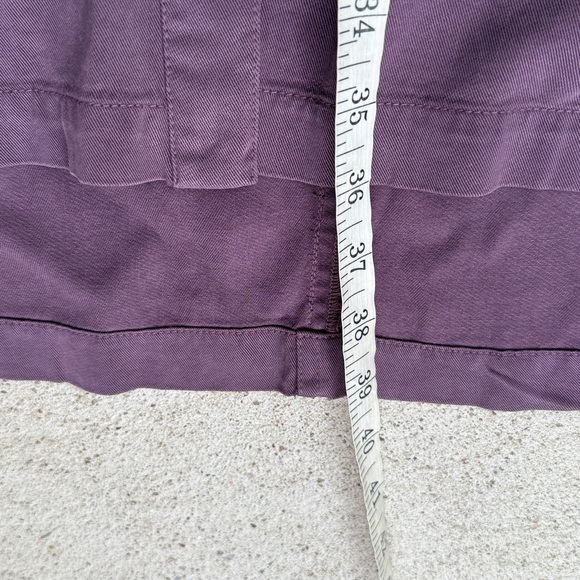 Sundance Eggplant Long Sleeve Midi Button Down Dress Size Medium - Picture 8 of 11